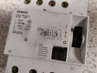 Siemens HPFI relæ 40A