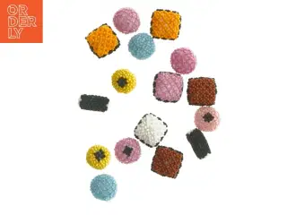 Lakridskonfekt af perler (str. 2x2 cm)