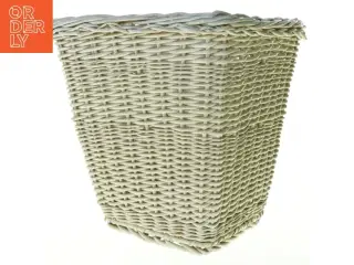 Hvid Flettet kurv (str. H. 29 cm)
