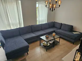 U-formet Sofa med 6 sæder