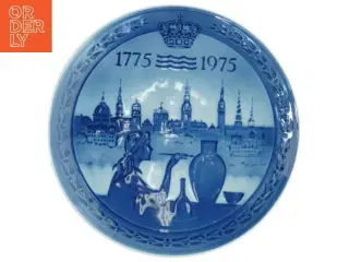Royal Copenhagen årsjubilæumsplatte 1975 fra Royal Copenhagen (str. Diameter 18 cm)
