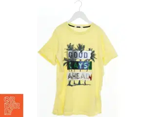 T-shirt med palmeprint og skrift fra H&M (str. 164)