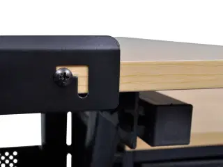 Tegnebord med skammel og tre skuffer vipbar bordplade