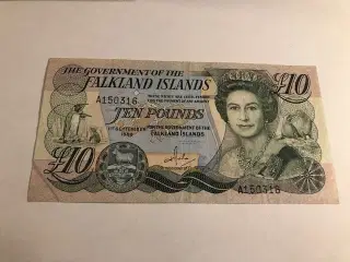 10 Pounds Falkland Islands 1986