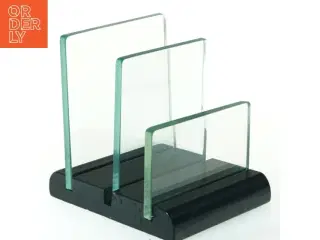 Modern brevholder i glas (str. 13 cm)