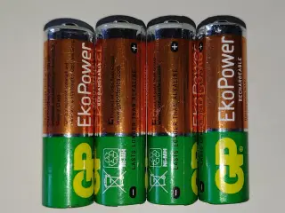 4 stk genopladelige Ni-Mh batterier 1300mAh