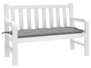 Hynde til havebænk 120x50x7 cm stof grå
