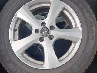 Vinterdæk på alufælge til Peugeot 5008