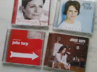 Jette Torp: 4 CD'er Stk. 22 kr.  