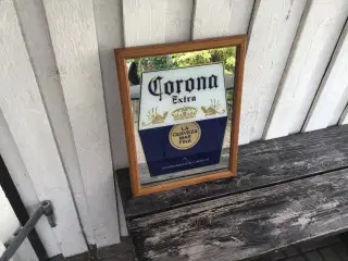 Corona skilt/ spejl gammelt 