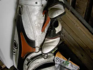 Golfbag og sko