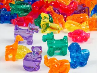 Assorterede Figurperler 25 mm - 700 ml Kreativ Sæt