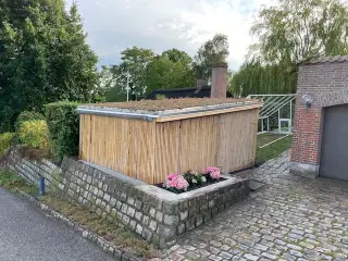 Facadebeklædning i lufttørret eg
