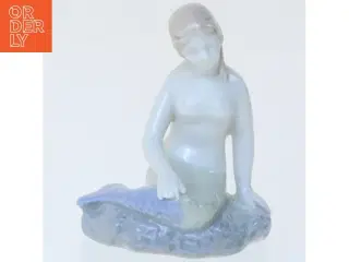 Porcelænsfigur af havfrue (str. 6,5 cm)