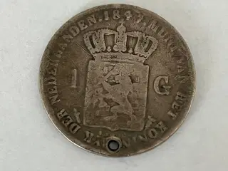 1 Gulden Netherlands - Silver