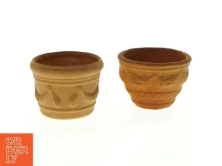 Terrakotta krukker (str. 7 x 9 cm og 10 x 7 cm)