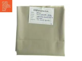 Stof, gabardine, lys sandfarve (150 cm x 50 cm + 35 cm)