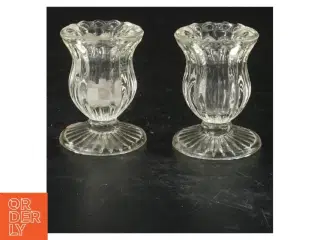 Glas lysestager (str. 6 cm x 4 ø cm)