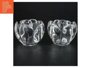 Glas lysestager (str. 9 x 12 cm)