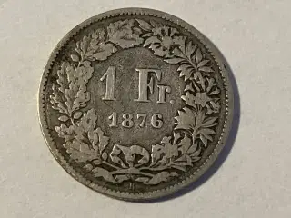 1 Franc Switzerland 1876
