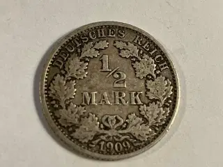 1/2 Mark 1909 Germany