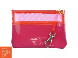 Pink taskepung i plast (str. 20 x 13 cm)