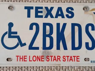 US nummerplade Garagepynt.