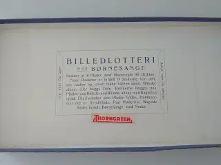 Billedlotteri med børnesange.Komplet, samlerobjekt