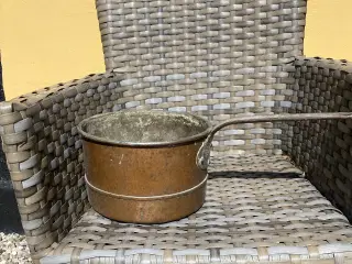 Gammel kobber kasserolle