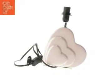 Hjerteformet keramik bordlampe (str. 24 cm)