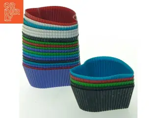 Sæt af silikone muffinforme (str. 24 styk, 8 cm)
