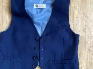 Mørkeblå vest til over skjorte 