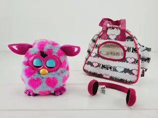 Furby Boom Blue And Pink Hearts 2012 Hasbro