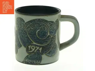 Kunstkrus med 1971 motiv fra Royal Copenhagen (str. 7 x 6,5 cm)