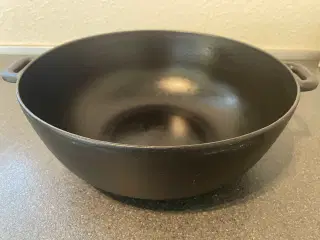 Støbejernsgryde 30 cm i diameter med låg