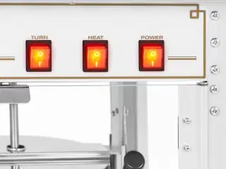 Popcornmaskine 88 L – 1600 W – hvid og guld
