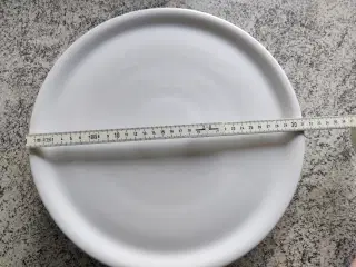Pizzatallerkener ø 31 cm - hvide - nye 