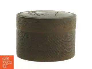Japansk Teak 1920er bordskåner sæt i æske (str. Ø 8,5 cm)