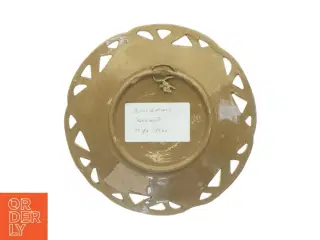 Relieftallerken fra 1870-90 Søholm Bornholmsk keramik (str. Diameter 24 cm)