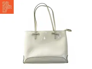 Hvid taske med skulderstropper fra David Jones (str. 25x32 cm)