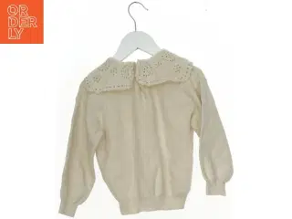 Strik Bluse fra Zara med blonde krave (str. 110 cm)