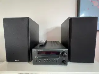 NAD dvd-cd receiver og 2 Argon højttalere 
