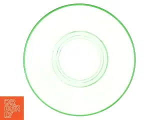 Grønne broksø glas tallerkener (str. Ø 15 cm)