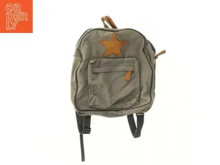 Grøn rygsæk med stjerne (str. 33x33 cm)