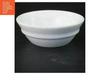 Hvid porcelænsskål fra B&G (str. Ø 14x4,5 cm)