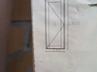 2 stk nye terrassedøre 