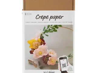 DIY Kit Crepepapir, Krans, Stræk/crepe: 180%, 1 pk.