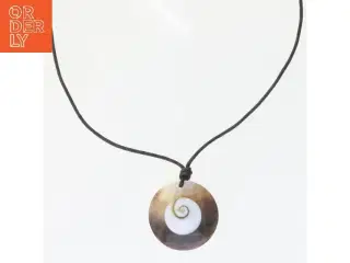 Halskæde med spiralvedhæng (str. 46 cm)
