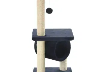Kradsetræ til katte med sisal-kradsestolper 65 cm mørkeblå