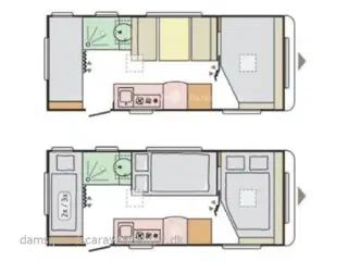 2021 - Adria Altea 542 PK   Dobbeltseng-Køjer-Gulvtemp.-Telt